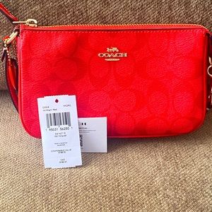Coach Nolita 19 in Signature Canvas in Miami Red